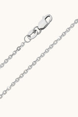 14K Solid Gold 1.6MM Diamond Cut Rolo Round Pendant Chain Necklace