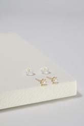 14K Solid Gold XS Pearl Stud Earring - Pretty At Sam