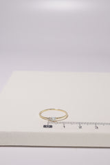 14K Solid Gold Opal CZ Stone Ring - Pretty At Sam