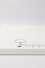 14K Solid Gold Opal Marquise Stone Ring - Pretty At Sam