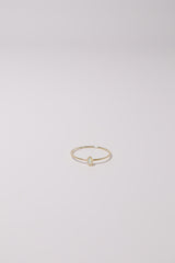 14K Solid Gold Opal Marquise Stone Ring - Pretty At Sam