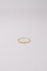14K Solid Gold Square Opal Bezel Setting Ring - Pretty At Sam