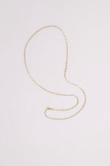 14K Solid Gold Flat Mariner Chain 16" Necklace - Pretty At Sam