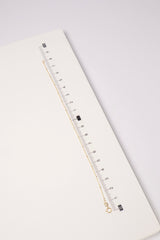 14K Solid Gold Diamond Cut Thin Simple Bracelet - Pretty At Sam