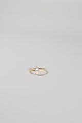 14K Solid Gold CZ Marquise Statement Ring - Pretty At Sam