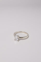 14K Solid Gold Engagement CZ Casting Ring - Pretty At Sam