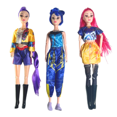K-pop Demon Hunter Dolls Set of 3 or Single Random Character – 11.8 Inch Collectible Figures with Poseable Joints and Realistic Outfits