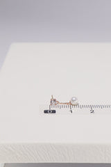 14K Solid Gold CZ Pearl Drop Earring - Pretty At Sam