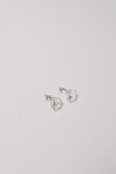14K Solid Gold CZ 8mm Elongated Cushion Stone Stud Earring - Pretty At Sam