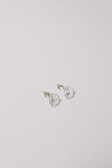 14K Solid Gold CZ 8mm Elongated Cushion Stone Stud Earring - Pretty At Sam