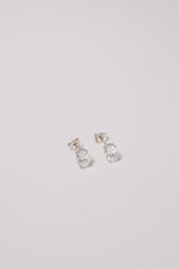 14K Solid Gold CZ 6mm Elongated Cushion Stone Stud Earring - Pretty At Sam