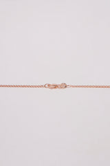 14K Solid Rose Gold Open Wheat Chain 16" Necklace - Pretty At Sam