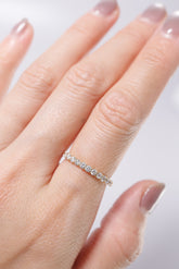 14K Solid Gold 1.9MM Natural Diamond Eternal Ring - Pretty At Sam