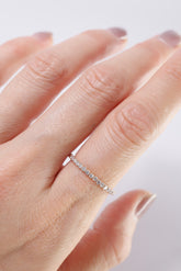 14K Solid Rose Gold 1.6MM Natural Diamond Eternal Ring - Pretty At Sam