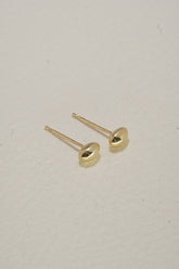 14K Solid Gold 3D Marquise Stud Earring