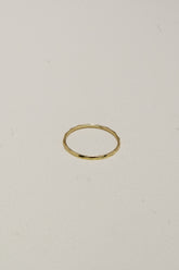 14K Solid Gold Double Side Diamond Cut Ring