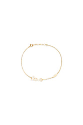 14K Solid Gold Love Charm Bracelet