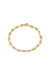 14K Solid Yellow Gold Gucci Puff Chain Bracelet