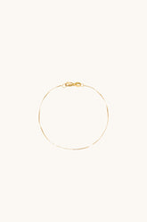 14K Solid Gold 0.5mm Box Chain Bracelet