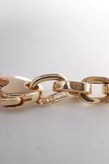 14K Solid Rose Gold Round Bold Chain Bracelet - Pretty At Sam