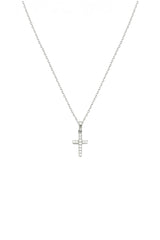 14K Solid Gold Customizable Mini Cross Pendant
