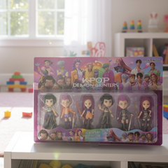 6PCS KPOP Demon Hunters Doll Set – Rumi Mira Zoey Collector Toy Gift New in Box