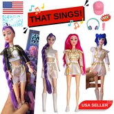 KPOP Demon Hunters Singing Doll – 12” Blind Box Collectible with Outfit & Free Gift