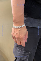 925 Sterling Silver Korean Chain Bracelet | Minimalist Unisex Link by P.ATSAM