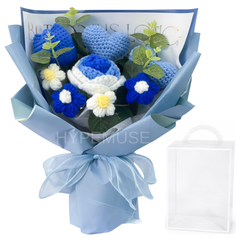 Handmade Light-Up Crochet Flower Bouquet – Forever Gift