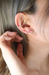 PATSAM 925 Mini One Touch Huggies Earring