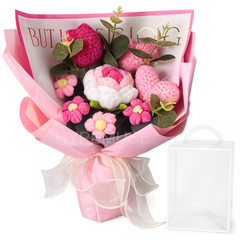 Handmade Light-Up Crochet Flower Bouquet – Forever Gift