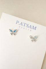 Dainty Butterfly Earrings – Hypoallergenic Gold-Plated Studs for Sensitive Ears