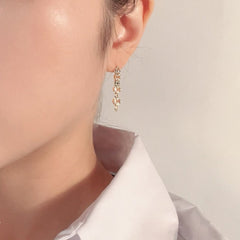 925 Sterling Silver Flat Anchor Diamond Cut Dangle Earring