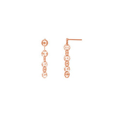 925 Sterling Silver Flat Anchor Diamond Cut Dangle Earring