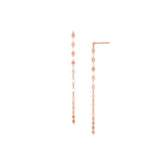 925 Sterling Silver Flat Disc Dangling Drop Earring