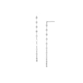 925 Sterling Silver Flat Disc Dangling Drop Earring