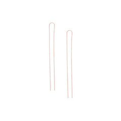 925 Sterling Silver Single Double Sides Long Threader Earring