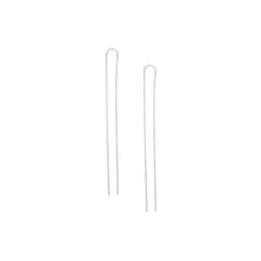 925 Sterling Silver Single Double Sides Long Threader Earring
