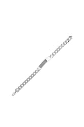 925 Engravable ID Flat Curb Bracelet – 4.5mm (Custom Size)