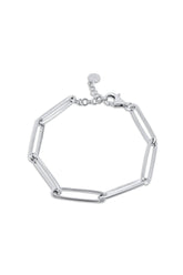 925 Long 5MM Paper Clip Chain Bracelet