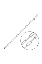 925 3MM Paperclip Link Chain Bracelet