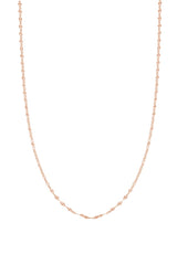 925 Sterling Silver Vermeil Flat Linked Chain Necklace