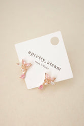 🦋 Handmade Korean Butterfly Drop Earrings – Hypoallergenic & Dainty Jewelry ✨