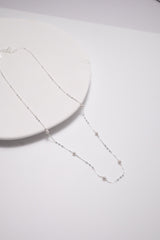 925 Sterling Silver Vermeil Swarovski Pearl Necklace