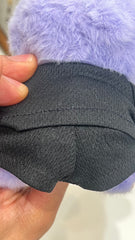 ALO-Inspired Labubu Clothes Set – 2-Piece Black Mesh Jogger Top & Shorts – Breathable Sporty Outfit for 5.5" Dolls (Doll Not Included)