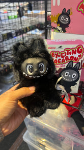 Exciting Macaron Black Edition – Labubu-Style 5.5” Doll– Collector’s Fan-Made Figure (Not Authentic)