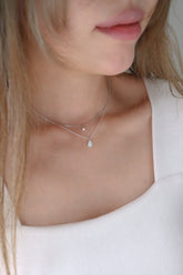 925 Vermeil Oval Opal Pendant Necklace