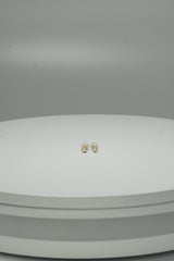 14k Solid Gold Pearl Simple Stud Earring - Pretty At Sam