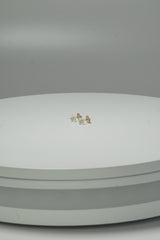 14k Solid Gold Heart Pearl Simple Stud Earring - Pretty At Sam