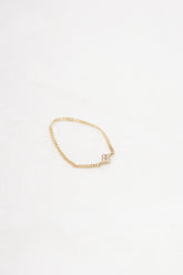 14K Solid Gold Clover Chain Ring – Delicate Elegance